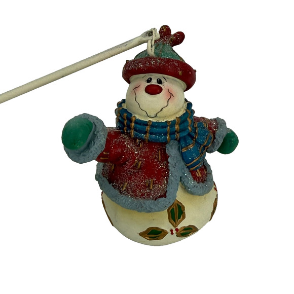 Candle Snuffer Extinguisher Christmas Snowman, Decorated Handle - Picture 2 of 10
